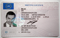 fake uk drivers license